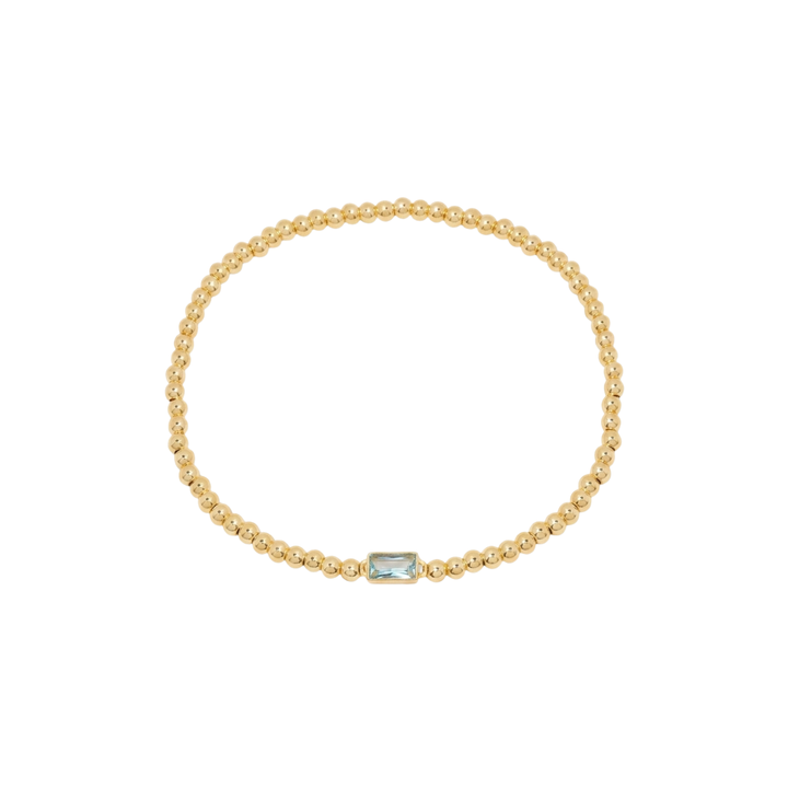 Bracelet en Gemmes avec Perles en Or