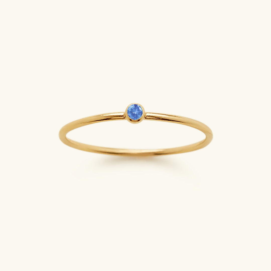 Bague Empilable Amelia avec Pierre de Naissance