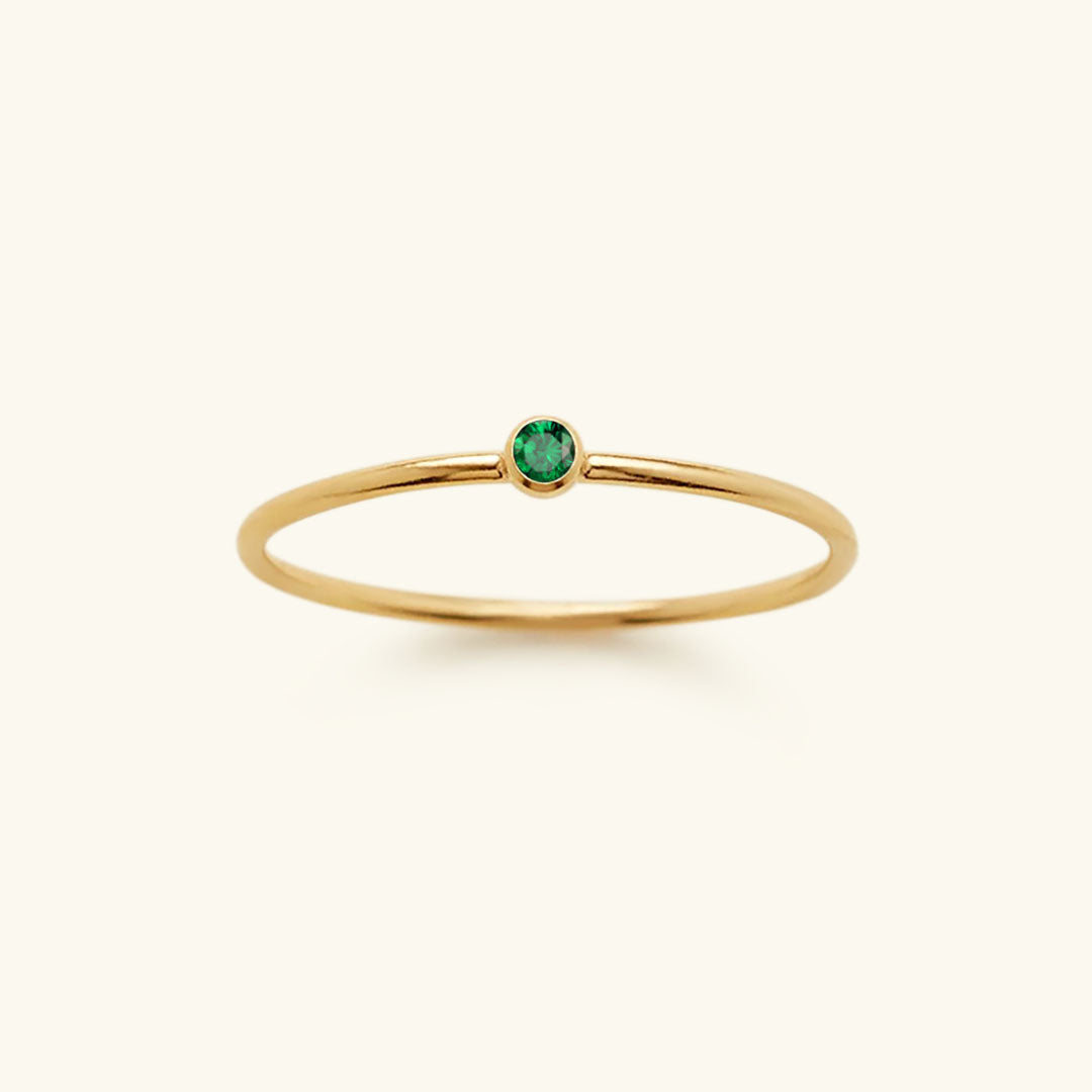 Bague Empilable Amelia avec Pierre de Naissance