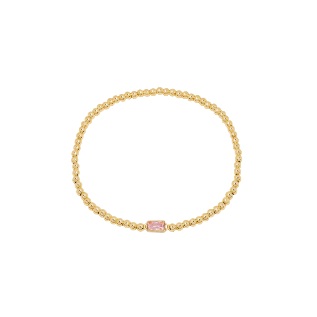 Bracelet en Gemmes avec Perles en Or