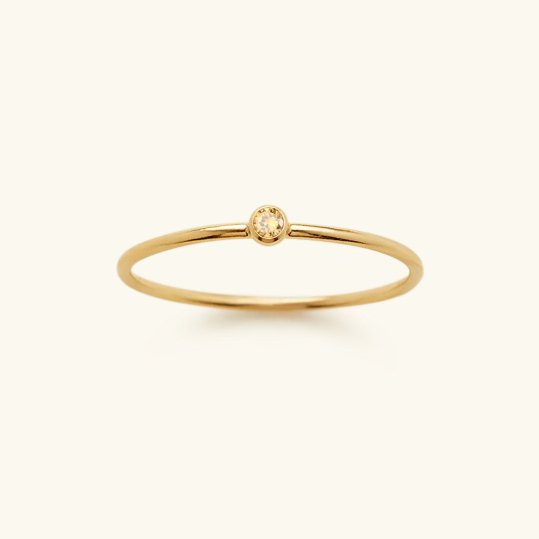 Bague Empilable Amelia avec Pierre de Naissance