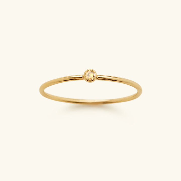 Bague Empilable Amelia avec Pierre de Naissance