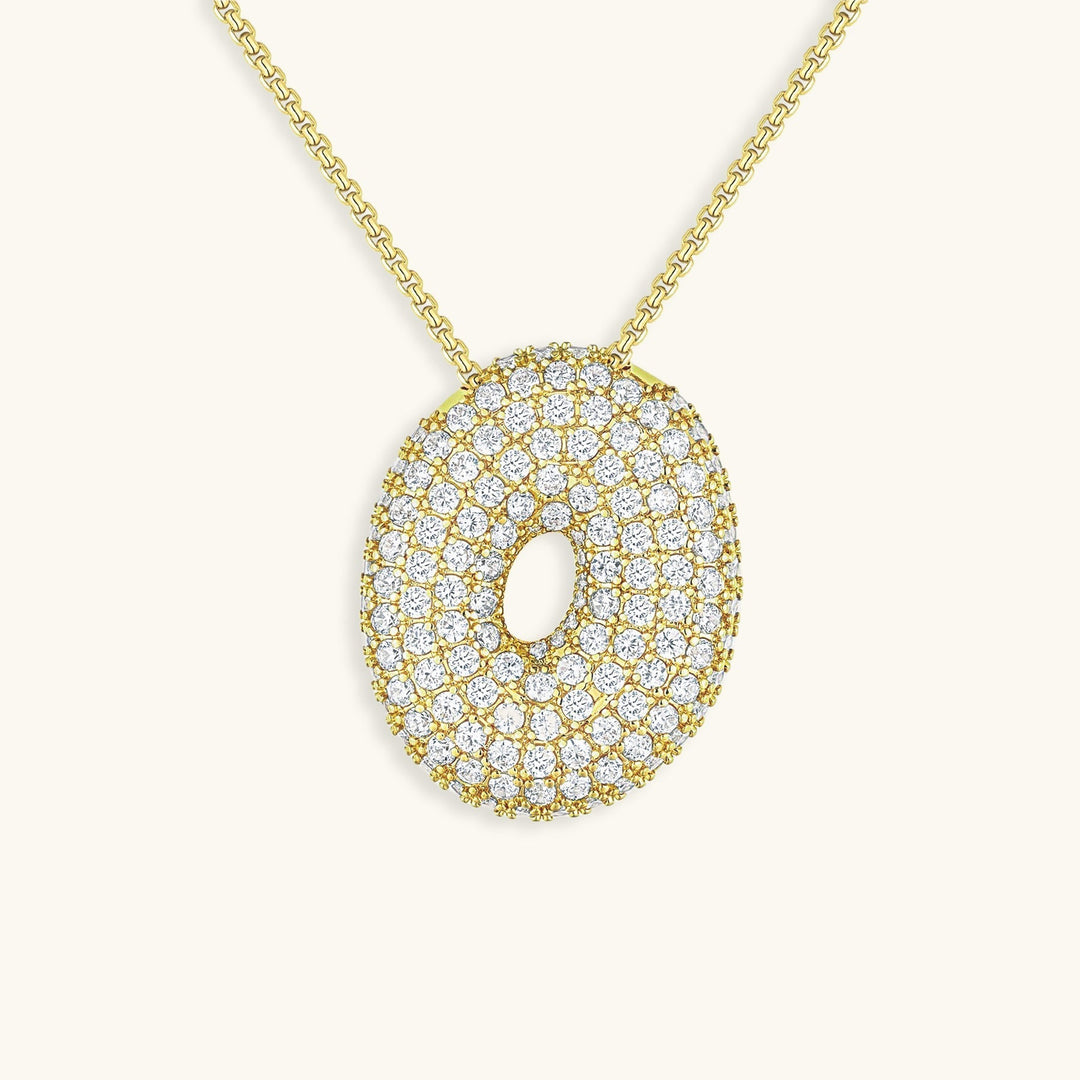 Collier en Diamant Initial Bulles