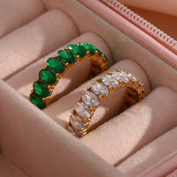 Bague en Or avec Simulant de Diamant Antoinette