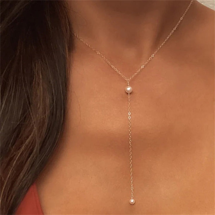 Collier à Franges en Perles Beatrice