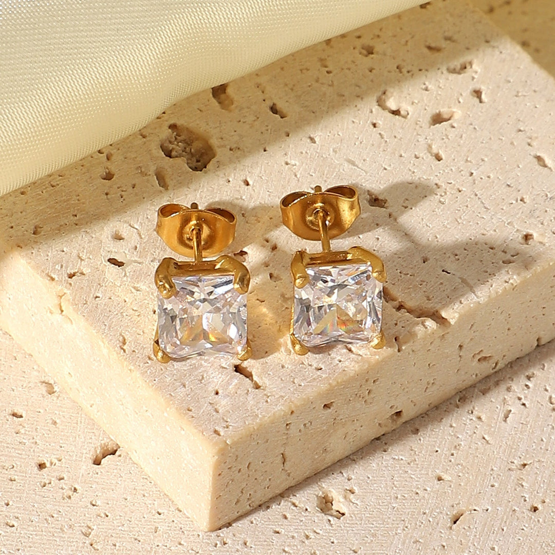 Boucles d'oreilles March Solitaire Or
