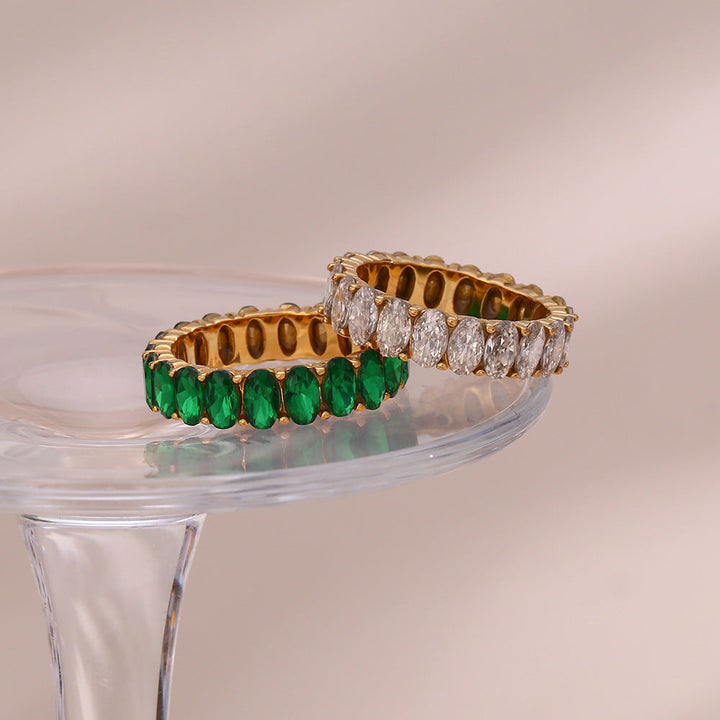 Bague en Or avec Simulant de Diamant Antoinette
