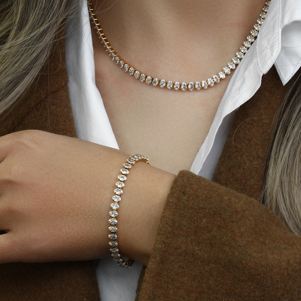 Collier de Tennis en Diamant Wisteria