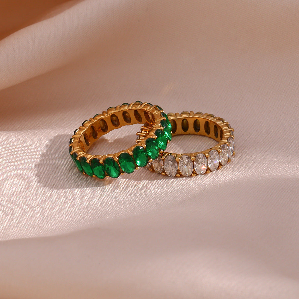 Bague en Or avec Simulant de Diamant Antoinette