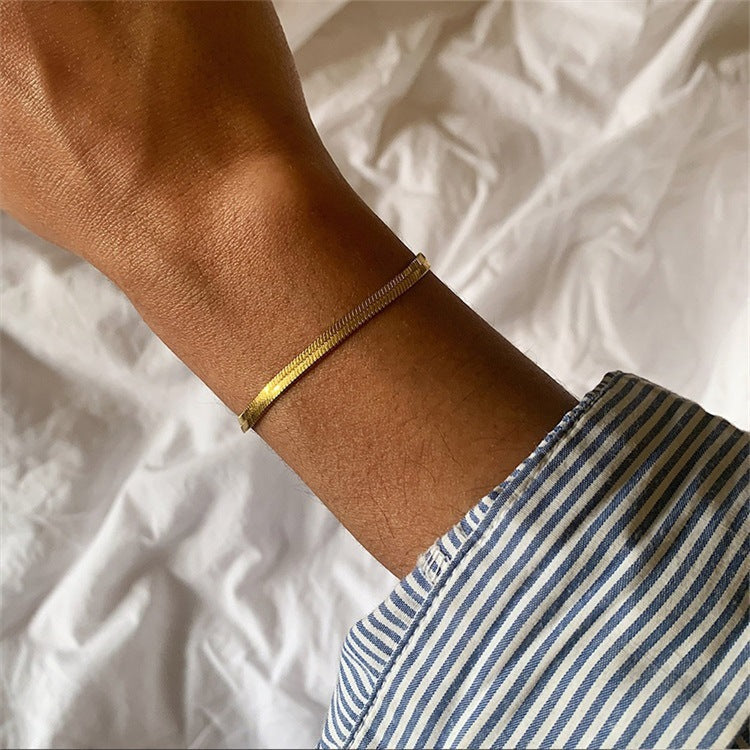 Bracelet Herringbone en Or Vida