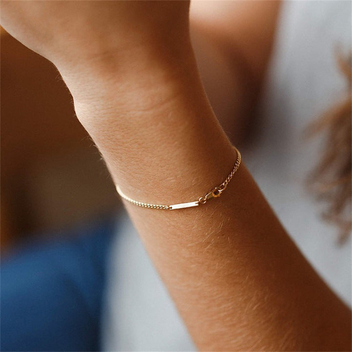 Bracelet Chaîne en Or Romarin