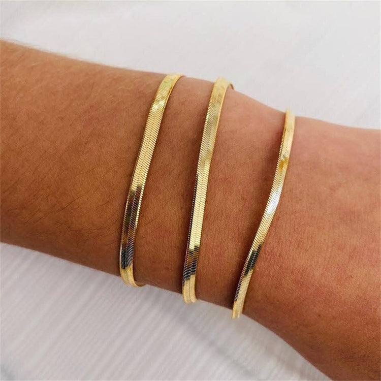 Bracelet Herringbone en Or Vida