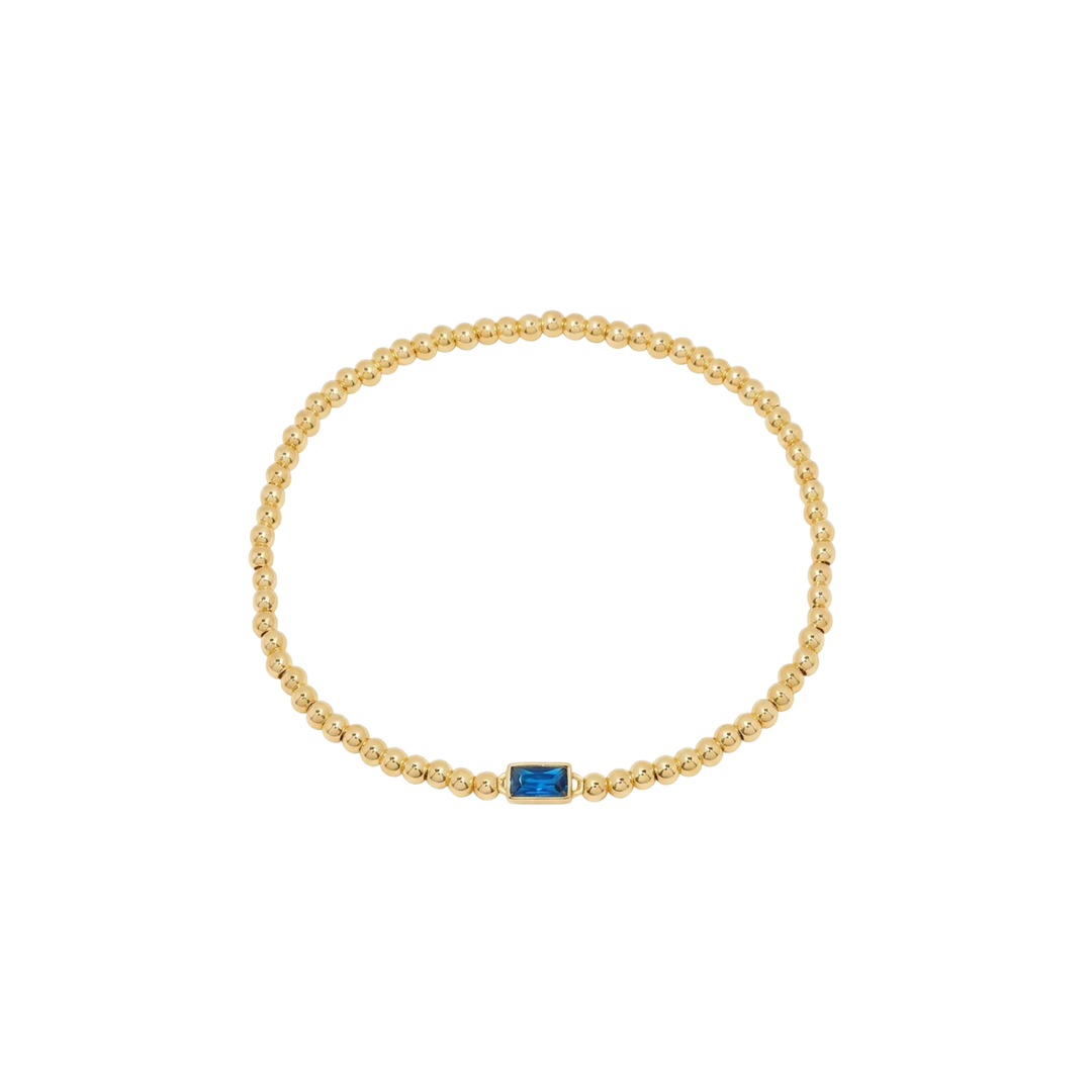 Bracelet en Gemmes avec Perles en Or