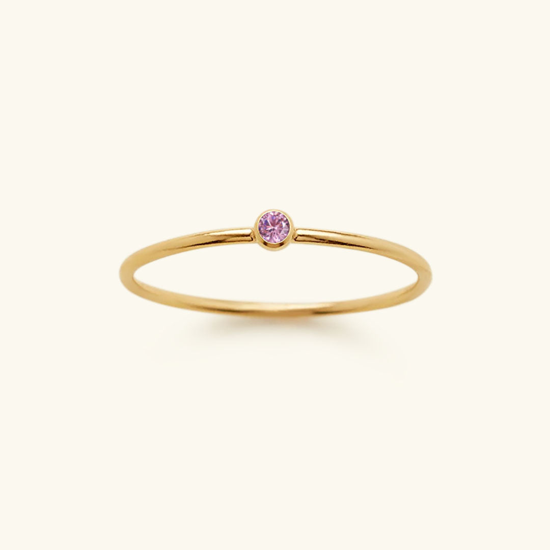 Bague Empilable Amelia avec Pierre de Naissance