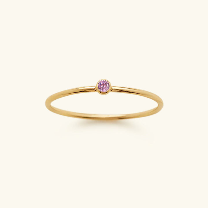 Bague Empilable Amelia avec Pierre de Naissance