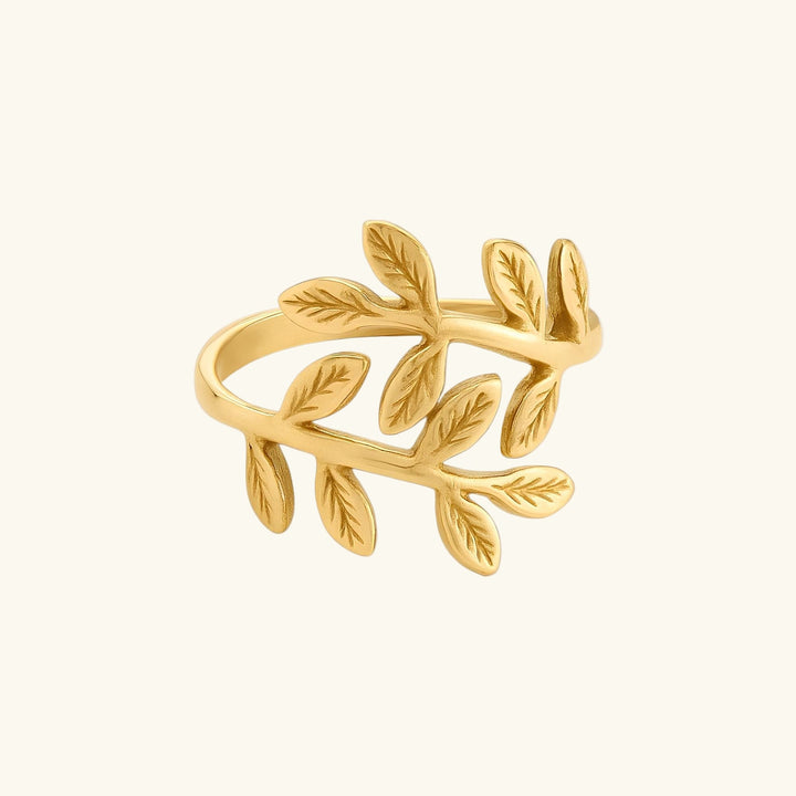 Bague Feuille d'Olivier Par Amina — Palestine