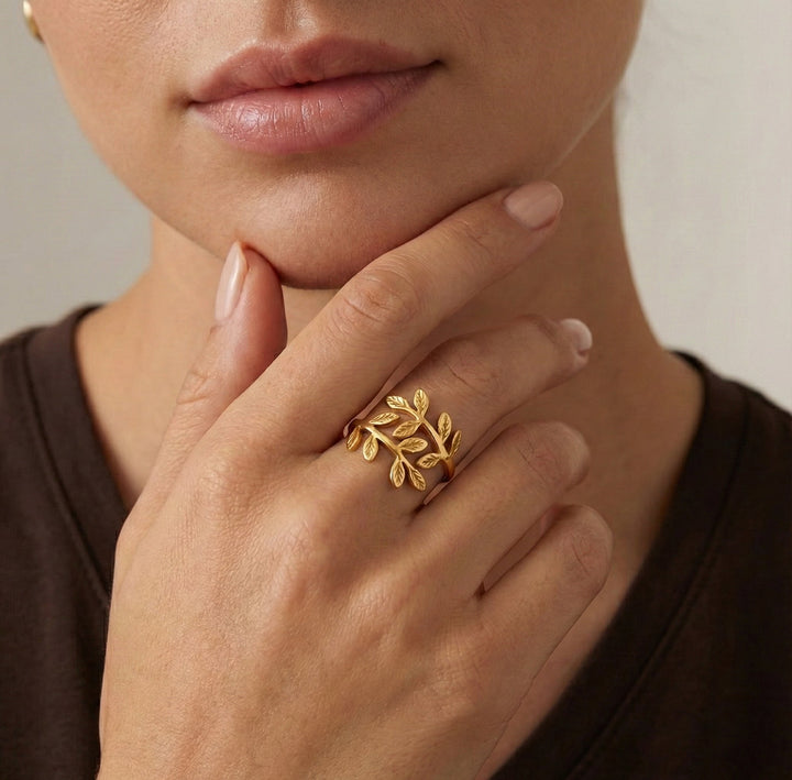 Bague Feuille d'Olivier — Palestine