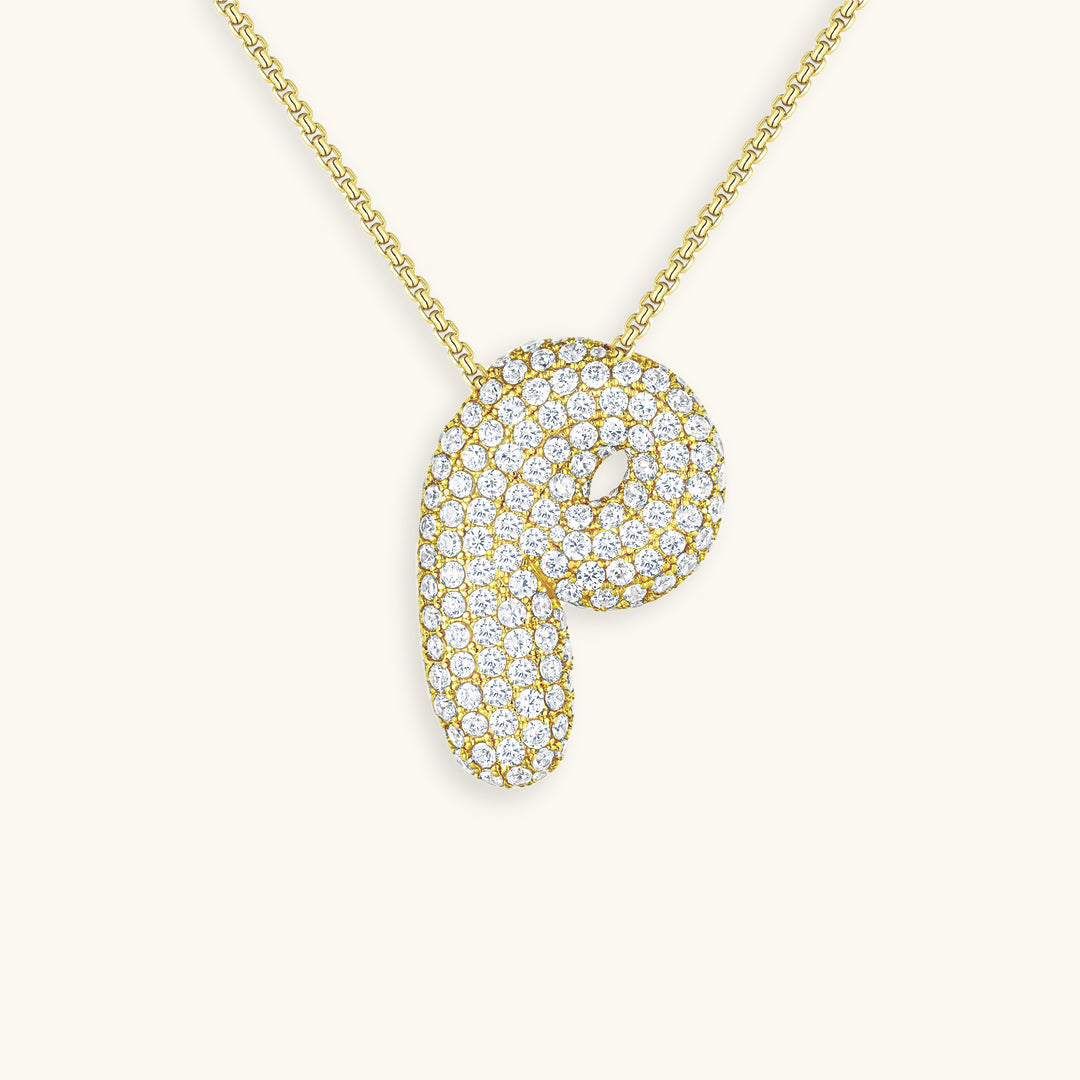 Collier en Diamant Initial Bulles