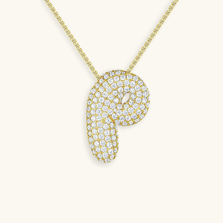 Collier en Diamant Initial Bulles