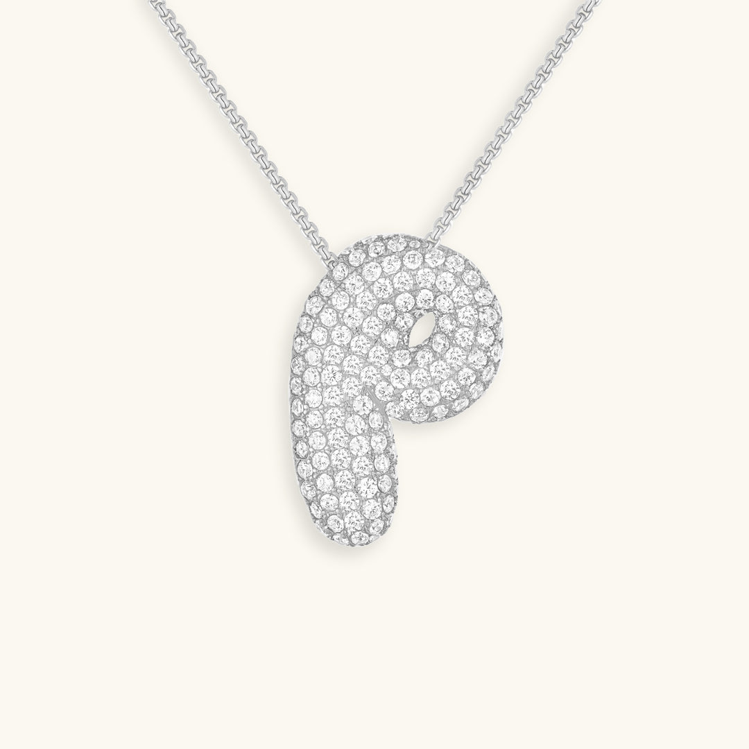 Collier en Diamant Initial Bulles