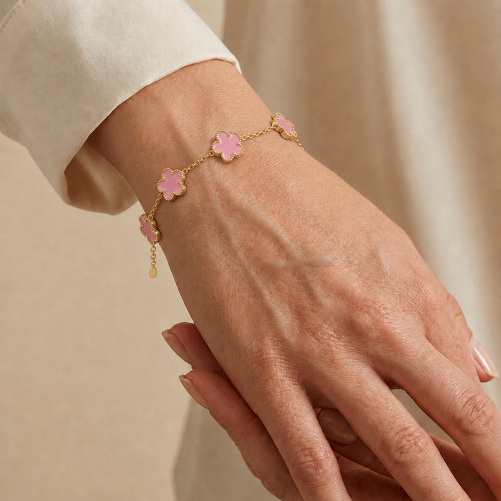 Bracelet Fleur Rose