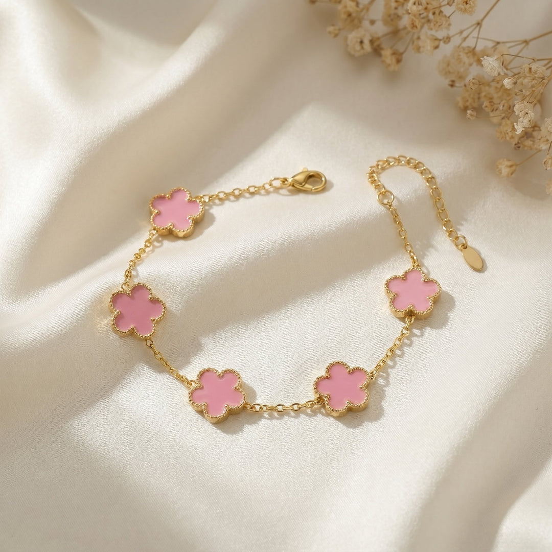 Bracelet Fleur Rose