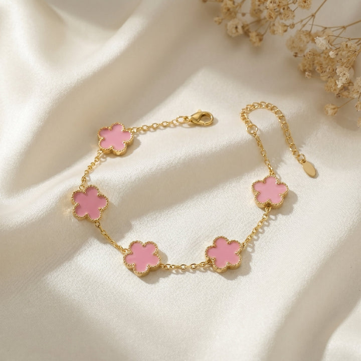 Bracelet Fleur Rose