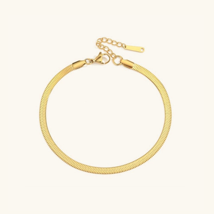 Bracelet de cheville Gia Or Herringbone