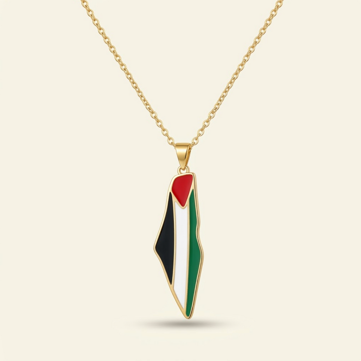 Collier Carte de Fierté de Palestine