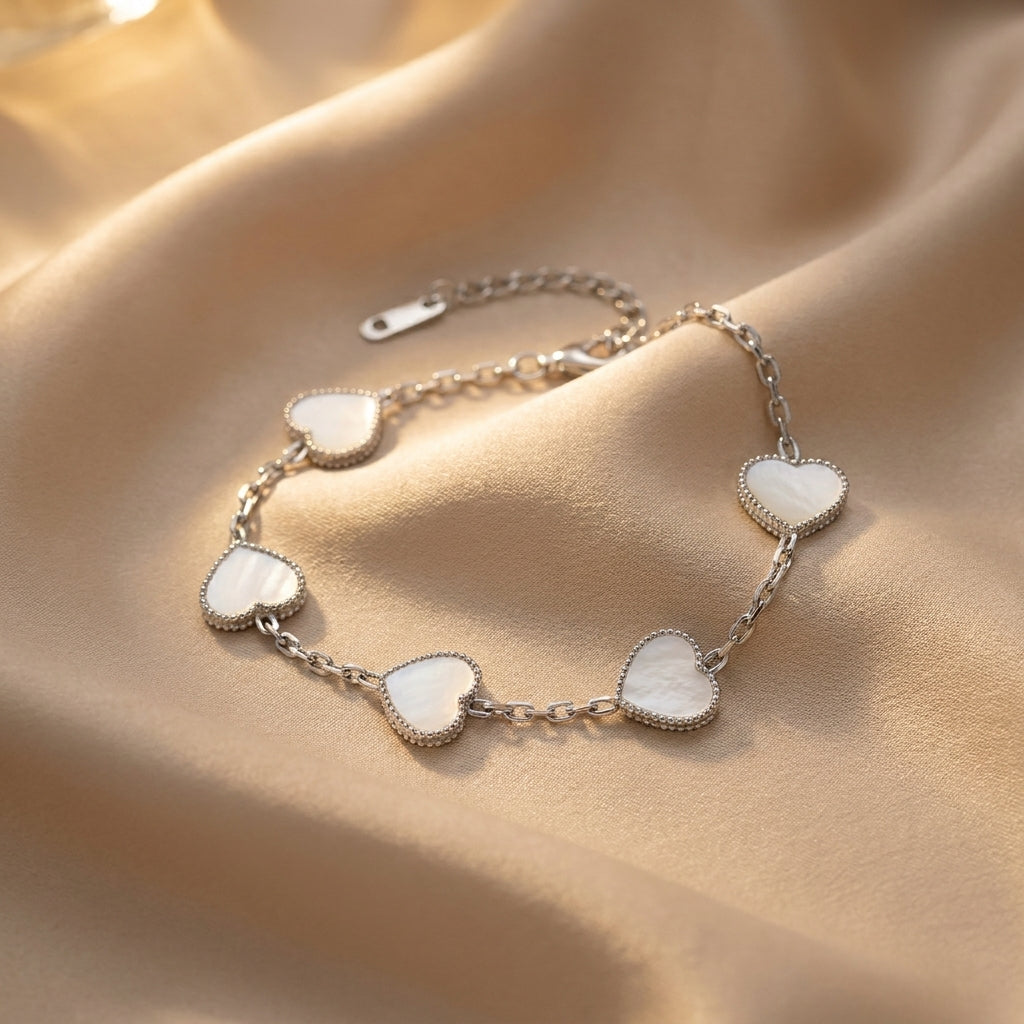 Chaque Bracelet Cœur en Argent