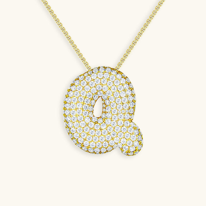 Collier en Diamant Initial Bulles
