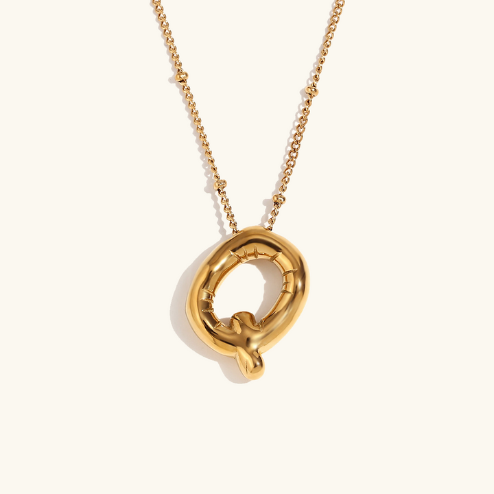 Collier Initial en Or Balloon