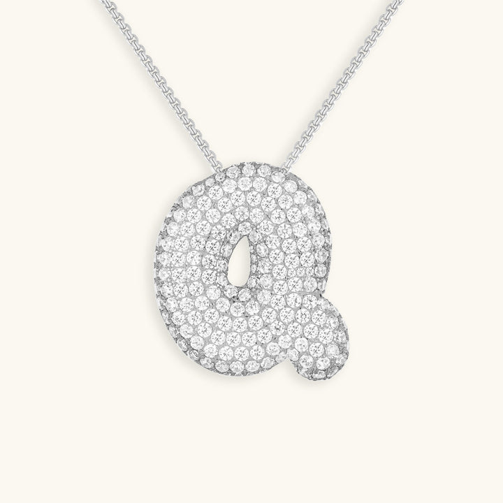 Collier en Diamant Initial Bulles