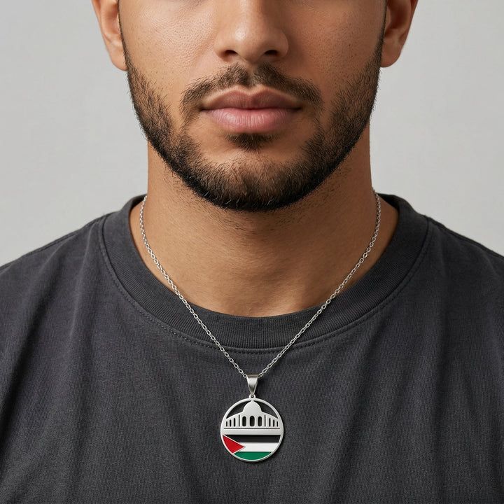 Collier Mosquée Palestine — Homme