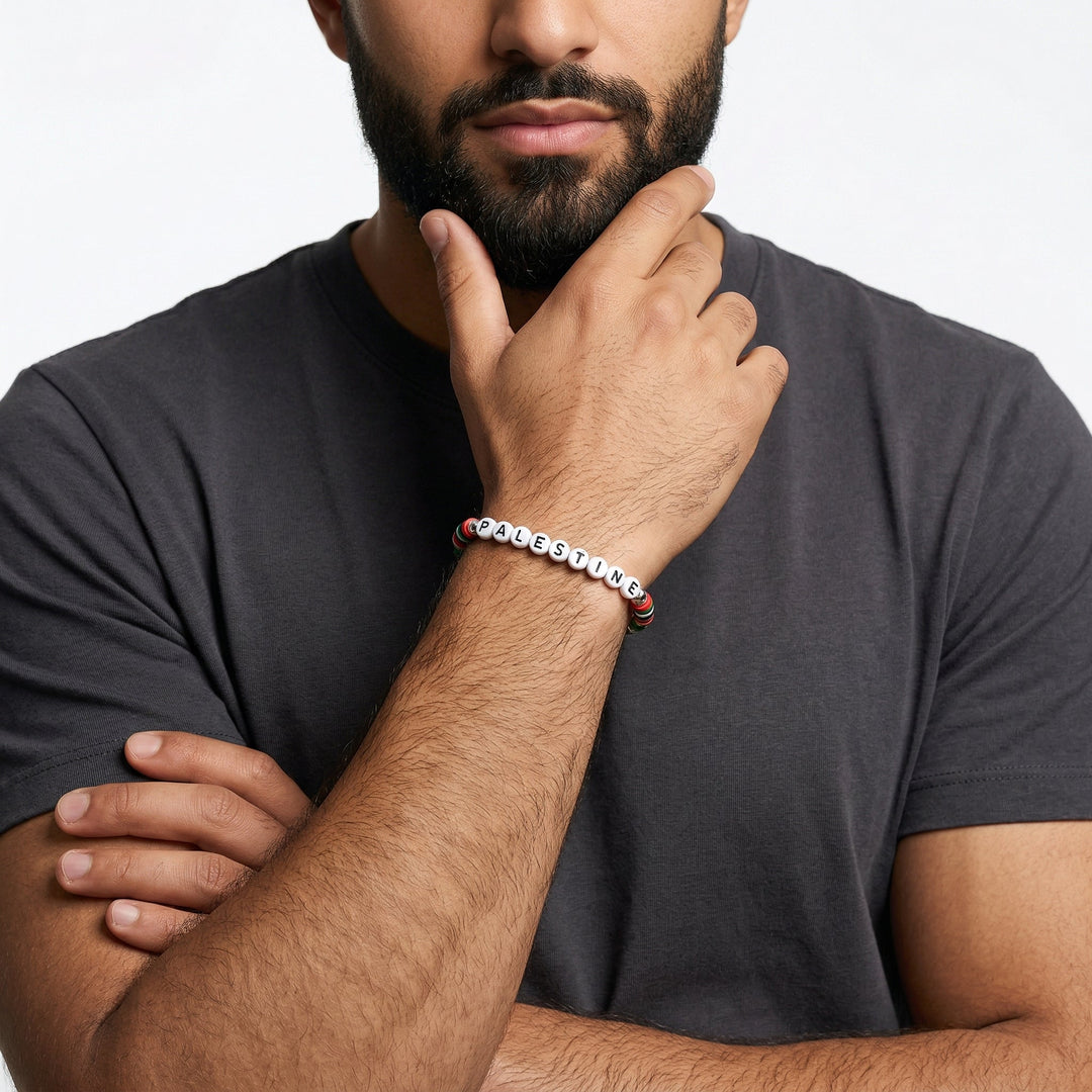 Bracelet Rayures Palestine — Homme