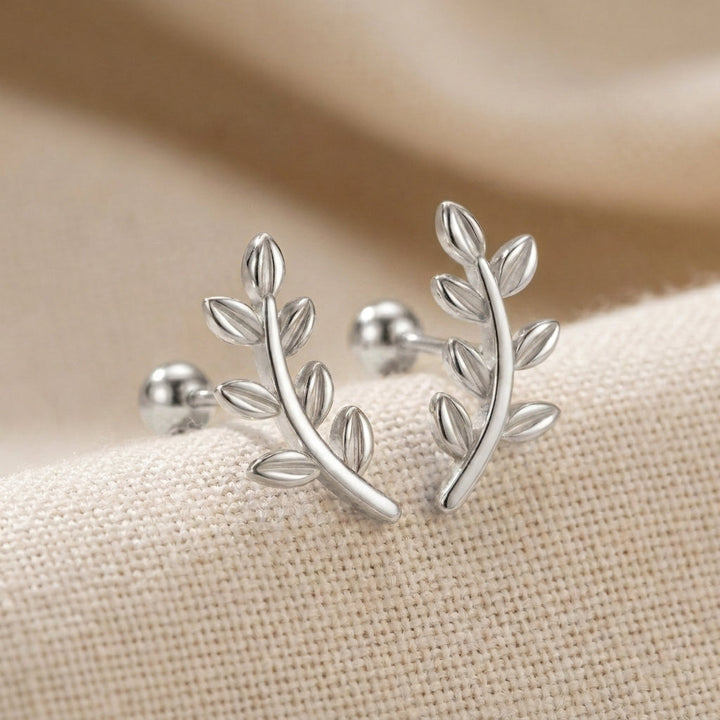 Boucles d'Oreilles Feuille Sakinah