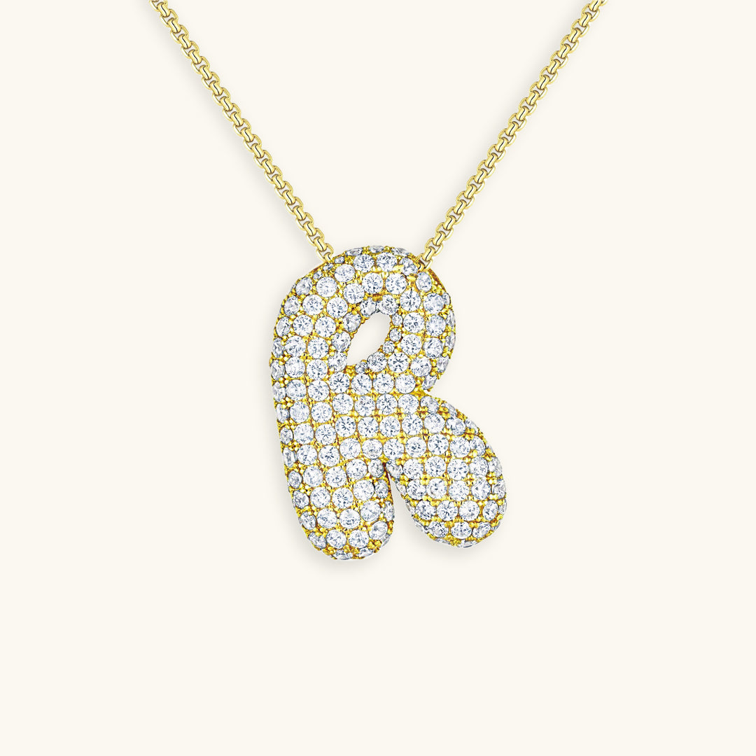 Collier en Diamant Initial Bulles