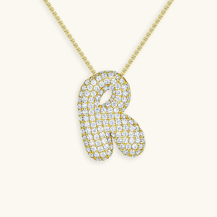 Collier en Diamant Initial Bulles