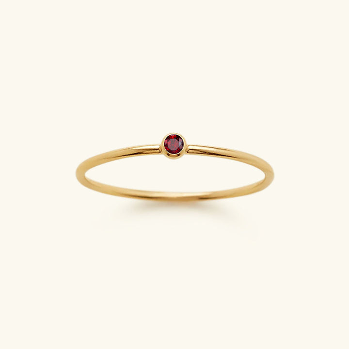 Bague Empilable Amelia avec Pierre de Naissance