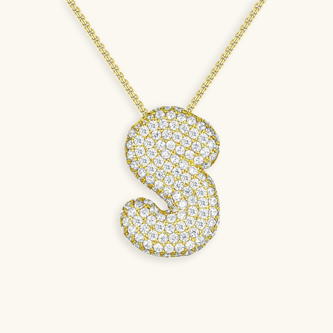 Collier en Diamant Initial Bulles