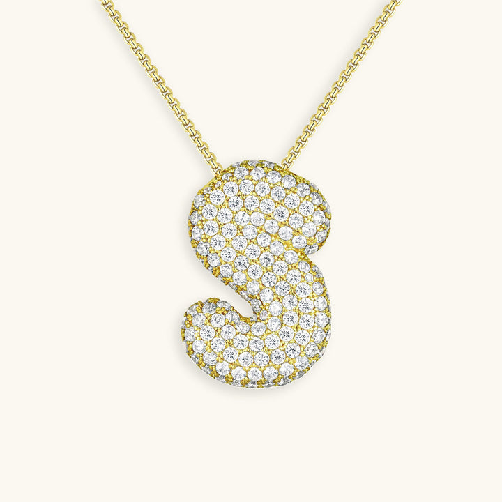Collier en Diamant Initial Bulles