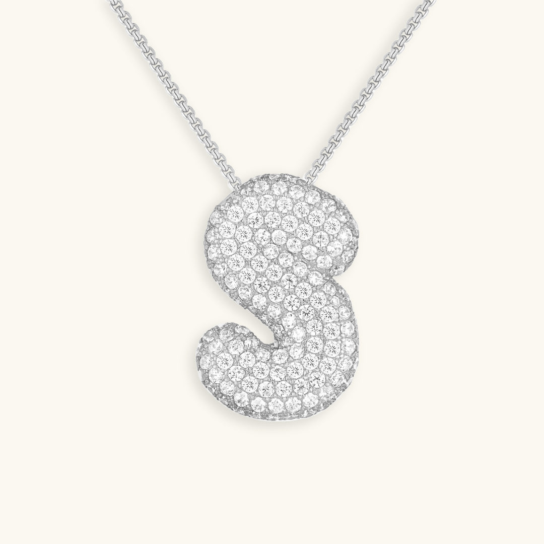 Collier en Diamant Initial Bulles