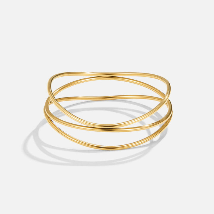 Bracelet Empilé en Or Sabrina
