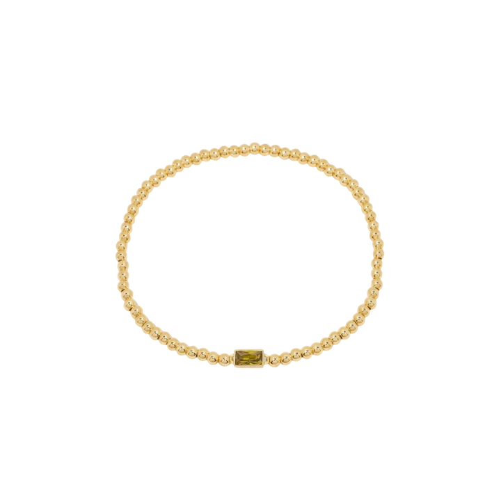 Bracelet en Gemmes avec Perles en Or