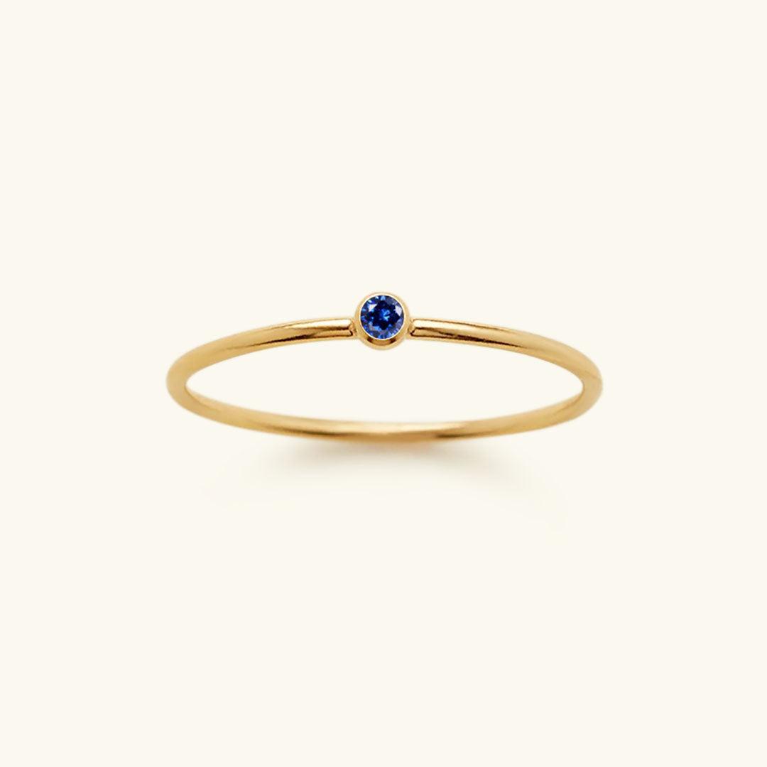 Bague Empilable Amelia avec Pierre de Naissance