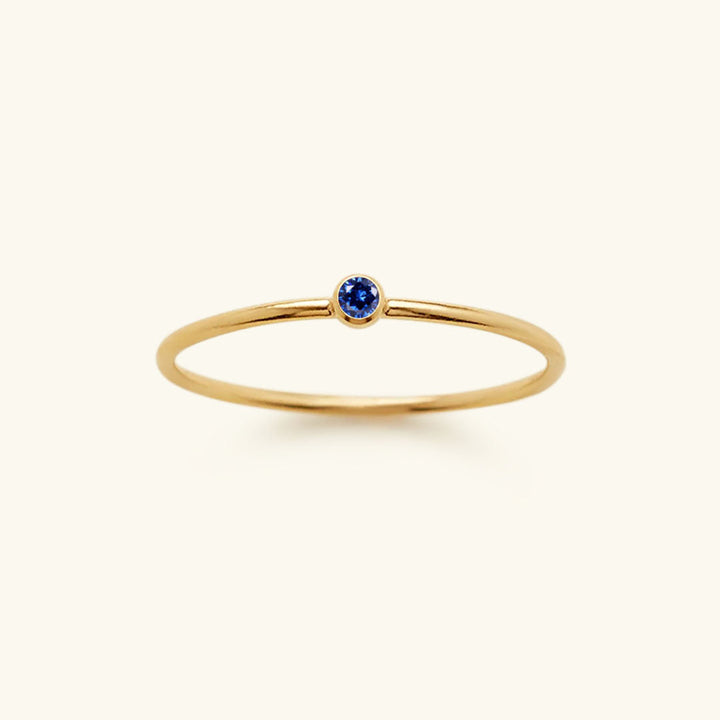 Bague Empilable Amelia avec Pierre de Naissance