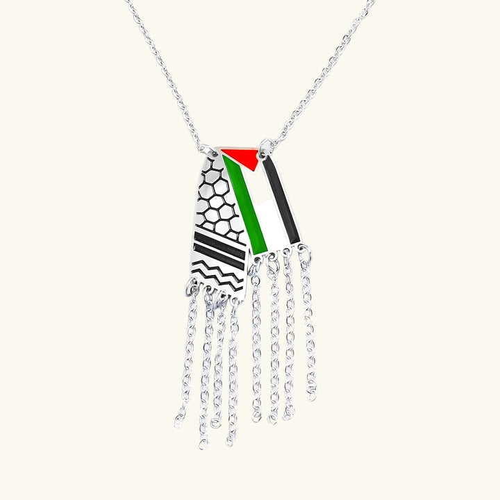 Collier Keffiyeh Argent