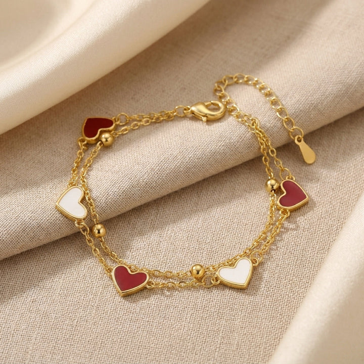 Bracelet Deux Cœurs