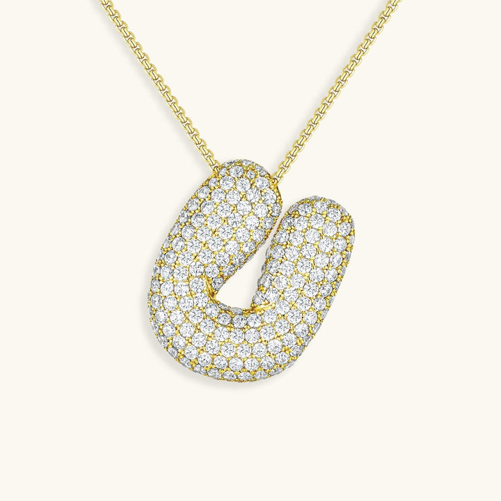 Collier en Diamant Initial Bulles