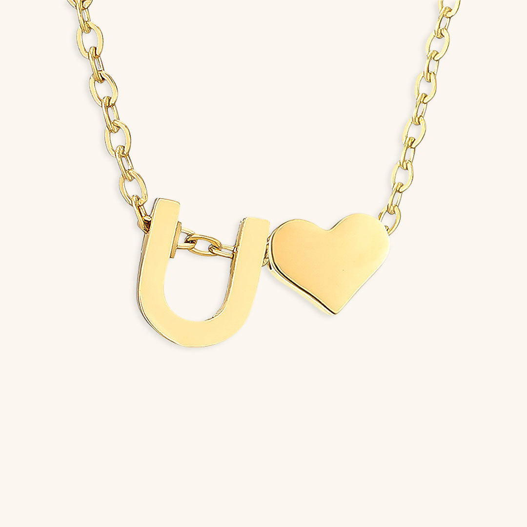 Collier en Or avec Lettre Initiale Ria